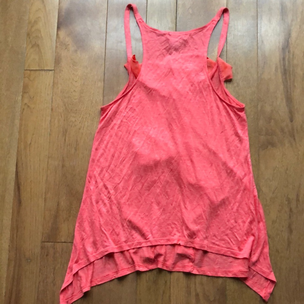 Wet seal large coral ruffle tank - Picture 5 of 5